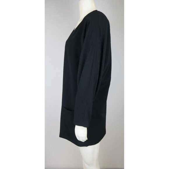 LIZ CLAIBORNE - WOMEN'S VINTAGE BLACK OVERSIZED BLAZER JACKET - SIZE 8 - Picture 3 of 8